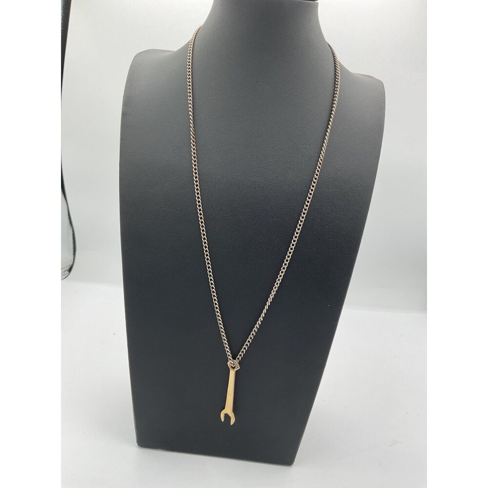 Wrench Pendant Necklace With Stainless Steel Chain For Men & Women